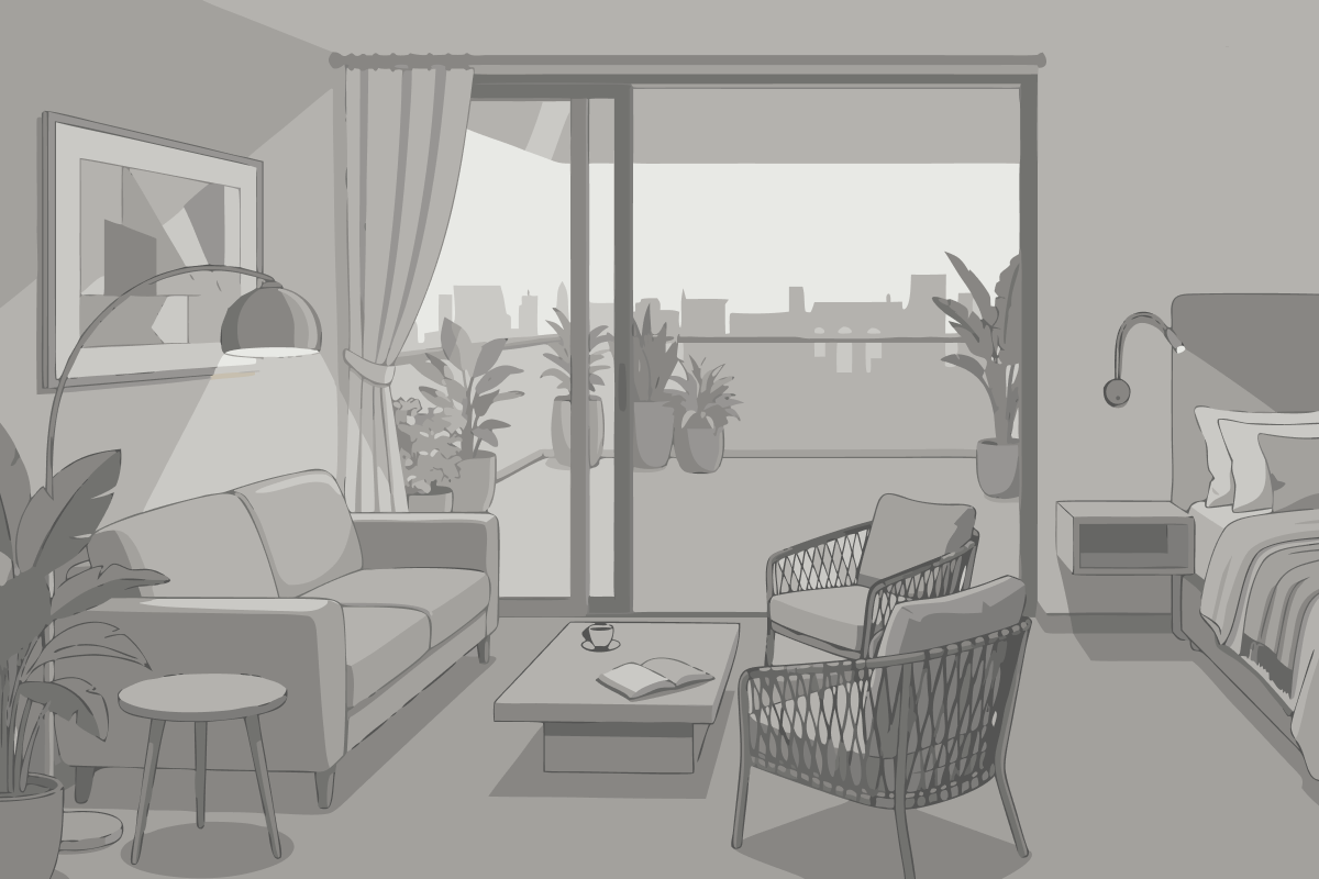 Apartment with Garden View